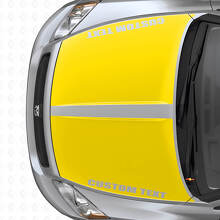 Custom Dual Wide Stripes Hood Vinyl Decal Set for Dodge Caliber 2007+_5