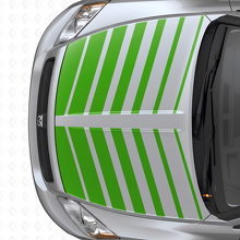 Dual Strobe Stripes Hood Vinyl Decal Set for Dodge Caliber 2007+_3