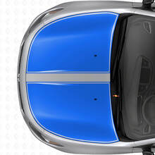 Dual Blackout Outline Hood Stripes Vinyl Decal Set for Dodge Dart 2013+_2
