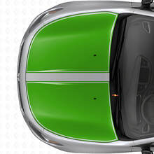 Dual Blackout Outline Hood Stripes Vinyl Decal Set for Dodge Dart 2013+_3