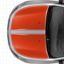 Dual Blackout Outline Hood Stripes Vinyl Decal Set for Dodge Dart 2013+_4
