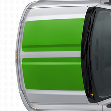 Dual Wide Stripes Hood & Tailgate Vinyl Decal Kit for Chevrolet Silverado 2014-15_5