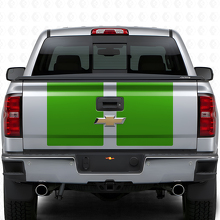 Dual Wide Stripes Hood & Tailgate Vinyl Decal Kit for Chevrolet Silverado 2014-15_6