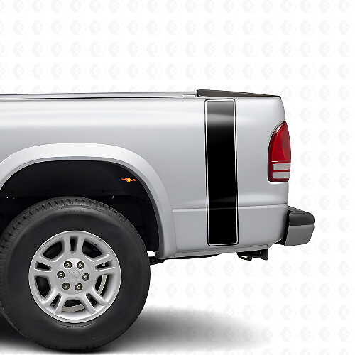 Outline Stripes Rear Side Vinyl Decal Kit for Dodge Dakota 1997+