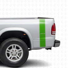 4x4 Outline Stripes Rear Side Vinyl Decal Kit for Dodge Dakota 1997+_3