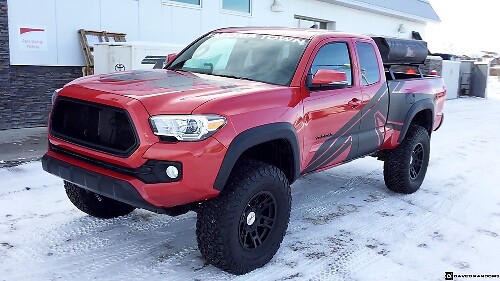 TRD-Style Side Graphics Vinyl Decal Kit for Toyota Tacoma 2015-2018