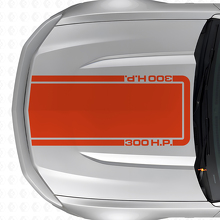 300 H.P. Hood Outline Stripe Vinyl Decal for Musclecar Musclecarmodel Mach 1 2010-20_4