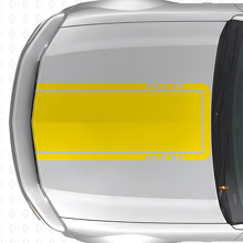 Custom Text Outline Stripe Hood Vinyl Decal for Musclecar Musclecarmodel Mach 1 2005-09_5
