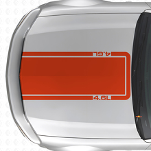 4.6L Hood Outline Stripe Vinyl Decal for Musclecar Musclecarmodel Mach 1 2005-09_4