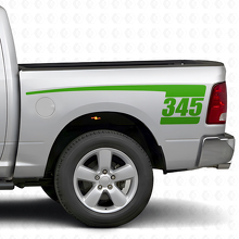345 Hockey Stick Style Rear Side Vinyl Decal Kit for Dodge Ram 2009-18_3