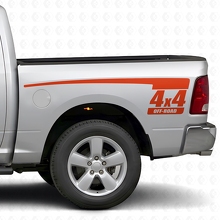 4x4 Off Road Rear Side Stripes Vinyl Decal Kit for Dodge Ram 2009-18_4