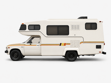 Old school Retro 3 Color Side Stripes Vinyl Decal Kit for Toyota Sunrader RV_2