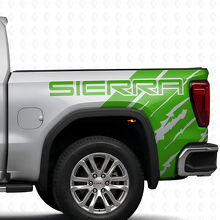Branded Distressed Style Bed Side Vinyl Decal Kit for GMC Sierra 2019_3