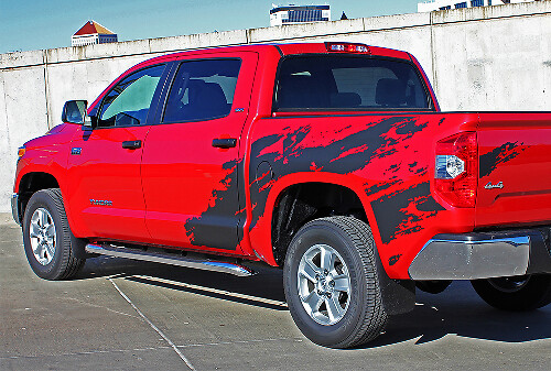 Mud Splash Bedside Vinyl Decal Set for Toyota Tacoma 