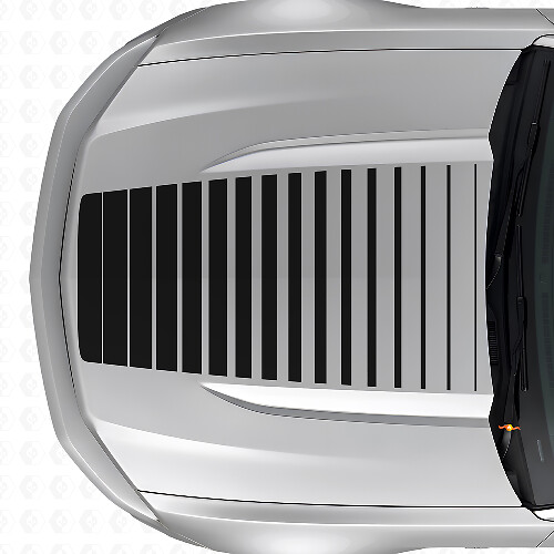Strobe Style Hood Vinyl Decal for Musclecar Musclecarmodel 2015-2020