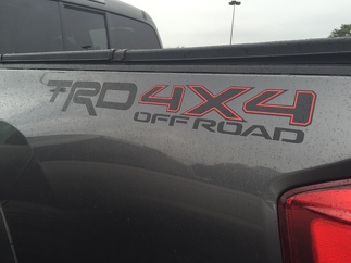 2 side Toyota TRD Truck Off Road 4x4 Toyota Racing Tacoma Decal Vinyl Sticker