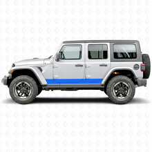 Straight Stripes Side Vinyl Decal Sticker for Jeep Wrangler 2018-2027_3