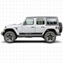 Custom Outline Stripes Side Vinyl Decal Sticker for Jeep Wrangler 2018-2027_2
