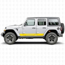 Custom Text Straight Stripes Side Vinyl Decal Sticker for Jeep Wrangler 2018-2027_6