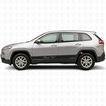 Custom Outline Stripes Side Vinyl Decal Sticker for Jeep Cherokee 2014-2023_2