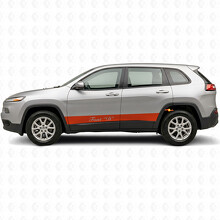 Custom Straight Stripes Side Vinyl Decal Sticker for Jeep Cherokee 2014-2023_5