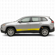 Sport Lettering Outline Stripes Side Vinyl Decal Sticker for Jeep Cherokee 2014-2023_6
