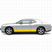 Straight Stripes Rocker Panel Vinyl Decal Sticker for Dodge Challenger_5