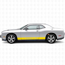 Custom Outline Stripes Rocker Panel Vinyl Decal Sticker for Dodge Challenger_5