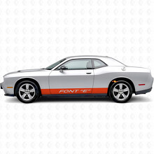 Custom Straight Stripes Rocker Panel Vinyl Decal Sticker for Dodge Challenger_4