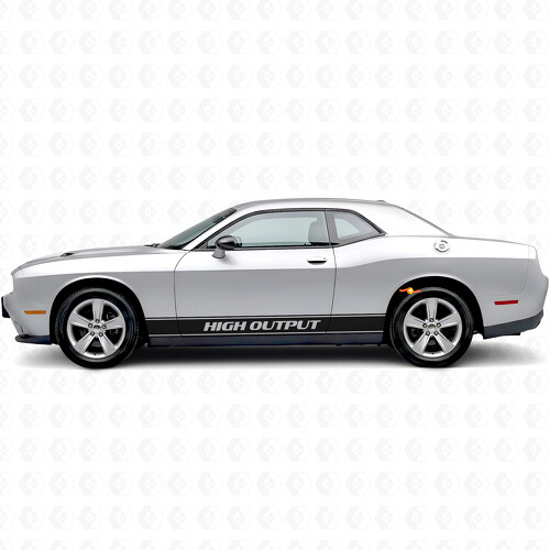 High Output Outline Stripes Side Vinyl Decal Sticker for Dodge Challenger