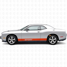 Sport Outline Stripes Side Vinyl Decal Sticker for Dodge Challenger_4