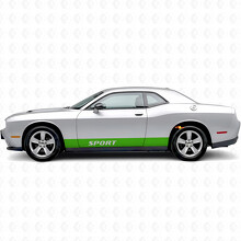 Sport Straight Stripes Side Vinyl Decal Sticker for Dodge Challenger_3