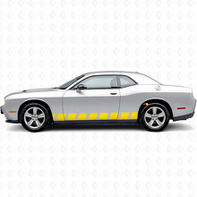 Block Style Stripes Side Vinyl Decal Sticker for Dodge Challenger_5