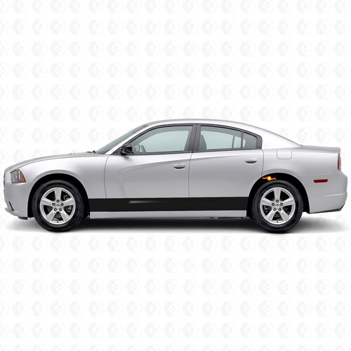 Straight Stripes Side Vinyl Decal Sticker for Dodge Charger 2011-2014