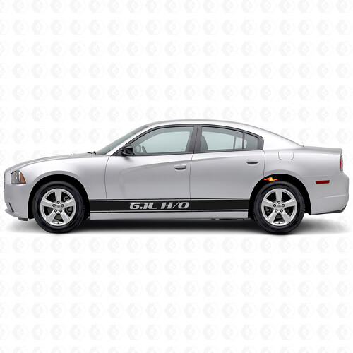 6.1L H/O Outline Stripes Side Vinyl Decal Sticker for Dodge Charger 2011-2014