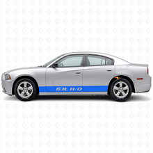 6.1L H/O Straight Stripes Side Vinyl Decal Sticker for Dodge Charger 2011-2014_2