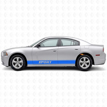 Sport Outline Stripes Side Vinyl Decal Sticker for Dodge Charger 2011-2014_2
