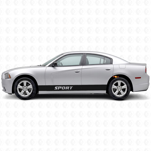Sport Straight Stripes Side Vinyl Decal Sticker for Dodge Charger 2011-2014