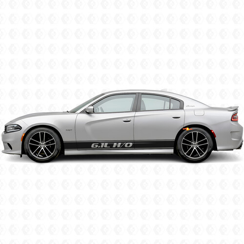 6.1L H/O Outline Stripes Side Vinyl Decal Sticker for Dodge Charger 2015-2026