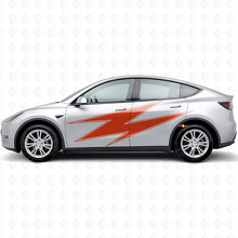 Lightning with Contour Side Vinyl Decal Sticker for Tesla Model Y_4