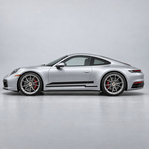 Heritage Recess Stripes Side Vinyl Decal Sticker for Porsche 911 2020