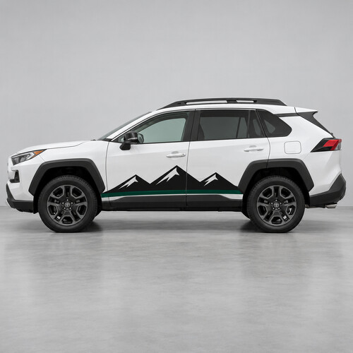 Three Ridges Side Vinyl Decal Sticker for Toyota RAV4 5th Gen (XA50) 2018-2025_1
