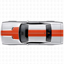 Dual Outline Stripes Full Kit Vinyl Decal Sticker for Dodge Challenger 2008-2014_5
