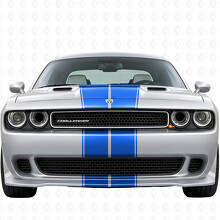 Dual Outline Stripes Full Kit Vinyl Decal Sticker for Dodge Challenger 2008-2014_7