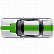 Dual Custom Stripes Hood Roof Trunk Vinyl Decal Sticker for Dodge Challenger 2008-2014_3