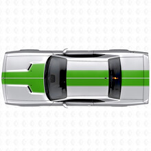 Dual Outline Stripes Hood Roof Trunk Vinyl Decal Sticker for Dodge Challenger 2008-2014_3