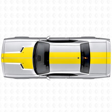 Dual Outline Stripes Hood Roof Trunk Vinyl Decal Sticker for Dodge Challenger 2008-2014_5