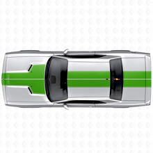 Dual Custom Outline Stripes Hood Roof Trunk Vinyl Decal Sticker for Dodge Challenger 2008-2014_3