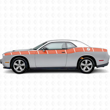 Strobe Style Stripes Side Vinyl Decal Sticker for Dodge Challenger_4