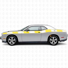 Strobe Graphic Stripes Side Vinyl Decal Sticker for Dodge Challenger_5